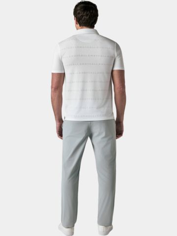 Callaway Legacy LOGO JACQUARD POLO Halbarm Polo weiß