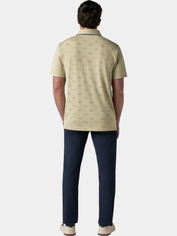 Callaway Legacy LOGO PRINTED POLO Halbarm Polo sand