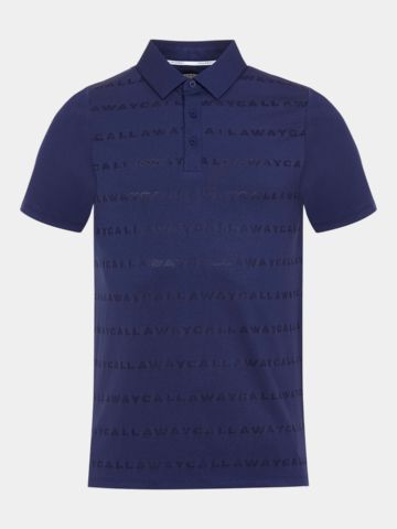 Callaway Legacy LOGO JACQUARD POLO Half-sleeved polo navy