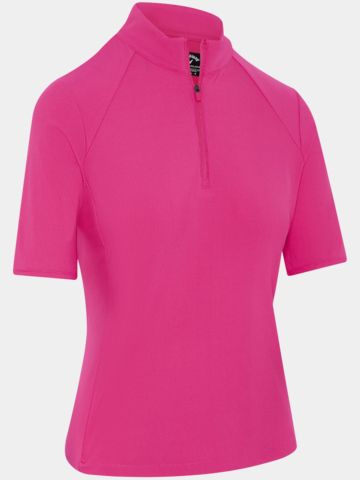 Callaway SS RIB PLAY POLO 3/4 Arm Polo pink