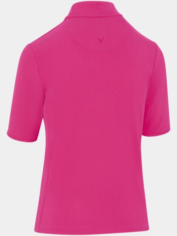 Callaway SS RIB PLAY POLO 3/4 Arm Polo pink