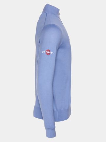 Callaway UK  1/4 ZIP MOCK  Troyer Strick hellblau