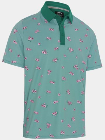 Callaway EMEA AZALEA GINGH Halbarm Polo grün