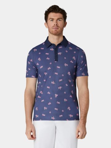 Callaway EMEA AZALEA GINGH Halbarm Polo navy