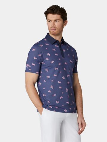 Callaway EMEA AZALEA GINGH Halbarm Polo navy