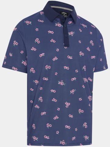 Callaway EMEA AZALEA GINGH Halbarm Polo navy