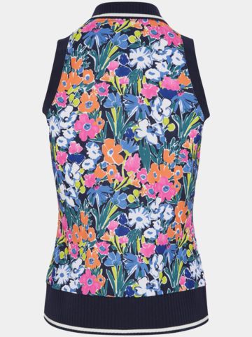 Penguin SLEEVELESS POLO WITH SCALLOP RIB ohne Arm Polo navy