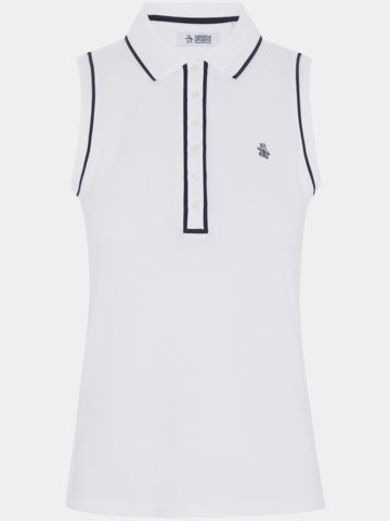 Penguin SLEEVELESS VERONICA ohne Arm Polo weiß