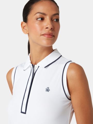 Penguin SLEEVELESS VERONICA ohne Arm Polo weiß