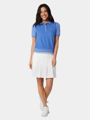 Penguin 3D TERRY POLO Halbarm Polo blau