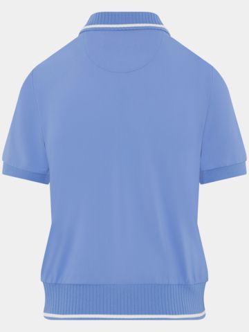 Penguin 3D TERRY POLO Halbarm Polo blau