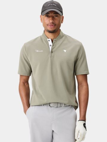 Macade Golf Heath Jade Green Bomber Shirt Halbarm Polo grün