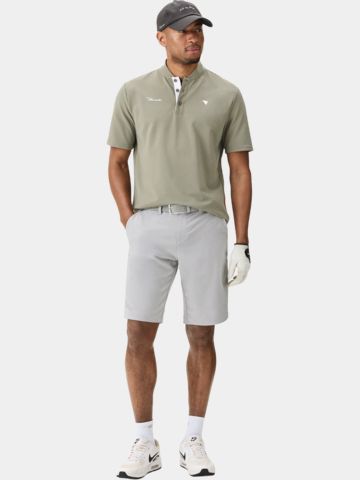 Macade Golf Heath Jade Green Bomber Shirt Halbarm Polo grün