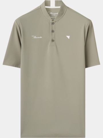 Macade Golf Heath Jade Green Bomber Shirt Halbarm Polo grün