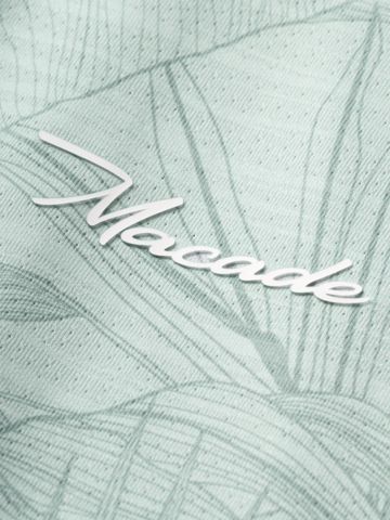 Macade Golf Flight Green Palm Shirt Halbarm Polo grün