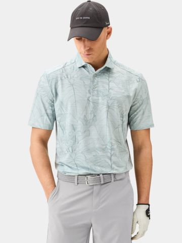 Macade Golf Flight Green Palm Shirt Halbarm Polo grün