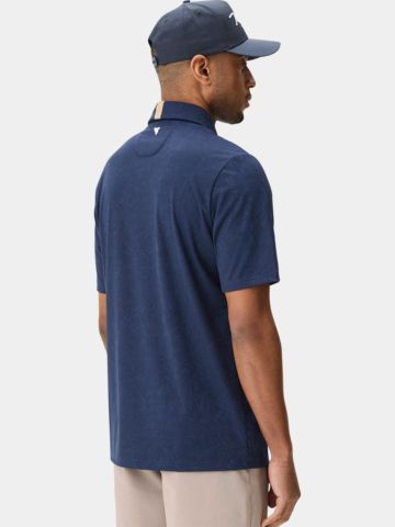 Macade Golf Navy Paisley Core Polo Shirt Halbarm Polo navy