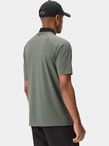 Macade Golf Crew Green TR Bomber Shirt Halbarm Polo grün