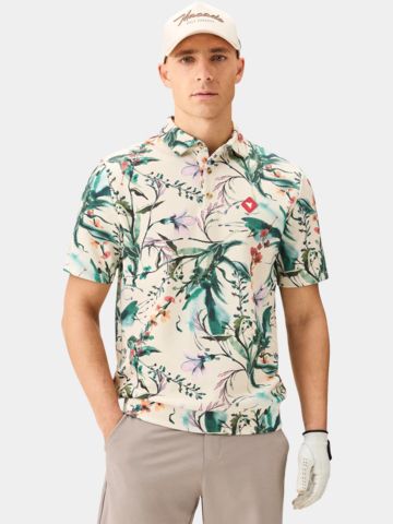 Macade Golf Badlands TX Relaxed Shirt Halbarm Polo weiß