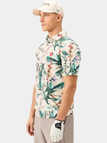 Macade Golf Badlands TX Relaxed Shirt Halbarm Polo weiß