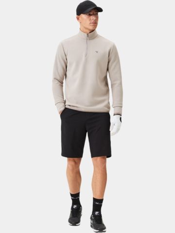 Macade Golf Taupe Therma Quarter Zip Stretch Midlayer taupe