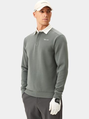 Macade Golf Blades Teal Gray Polo Sweatshirt langarm Polo grau
