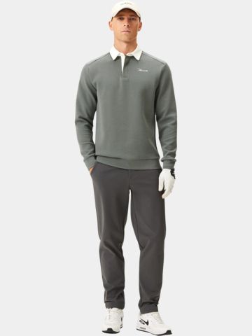 Macade Golf Blades Teal Gray Polo Sweatshirt langarm Polo grau