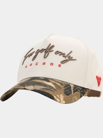 Macade Golf Camo Two-Tone Scipt Snapback Cap Accessoires beige