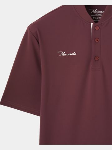Macade Golf Heath Mauve Bomber Shirt Polo s polovičním rukávem fialová
