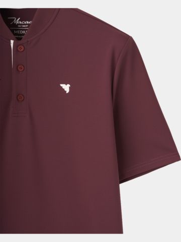 Macade Golf Heath Mauve Bomber Shirt Polo s polovičním rukávem fialová