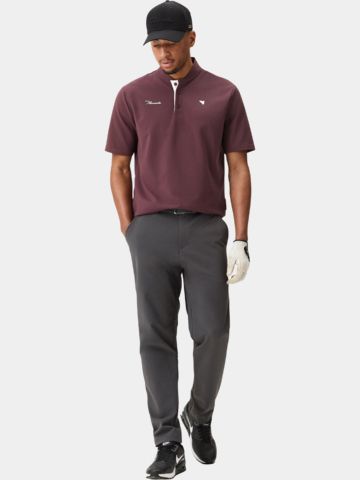Macade Golf Heath Mauve Bomber Shirt Polo s polovičním rukávem fialová