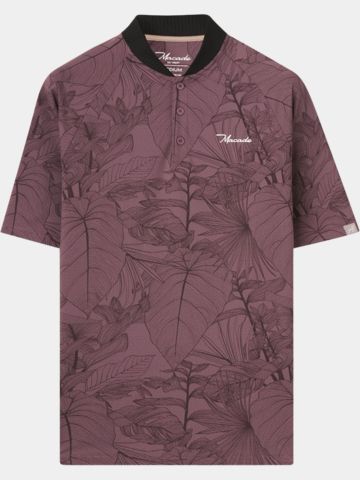 Macade Golf Crew Mauve TR Bomber košile s polovičním rukávem Polo fialová