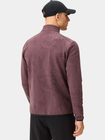 Macade Golf Mauve Palm Therma Quarter Zip Stretch Midlayer lila