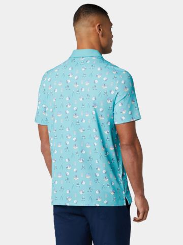 Penguin RANGE FINDER POLO Halbarm Polo türkis