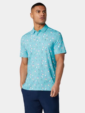 Penguin RANGE FINDER POLO Halbarm Polo türkis