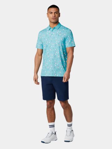 Penguin RANGE FINDER POLO Halbarm Polo türkis