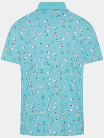 Penguin RANGE FINDER POLO Halbarm Polo türkis