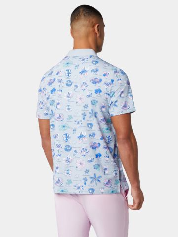 Penguin TEXTBOOK FLORAL POLO Halbarm Polo grau