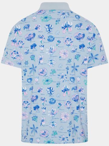 Penguin TEXTBOOK FLORAL POLO Halbarm Polo grau