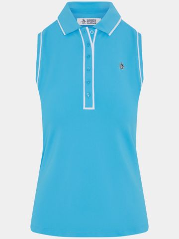 Penguin SLEEVELESS VERONICA ohne Arm Polo türkis