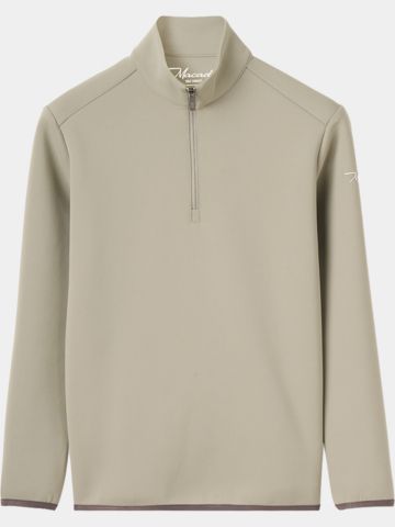Macade Golf Junior Jade Green Therma Quarter Zip Stretch Midlayer grün