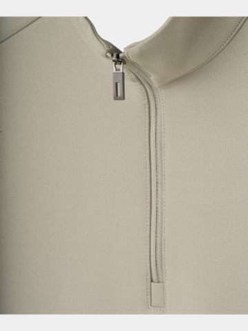 Macade Golf Junior Jade Green Therma Quarter Zip Stretch Midlayer grün