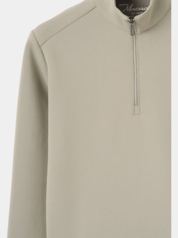 Macade Golf Junior Jade Green Therma Quarter Zip Stretch Midlayer grün