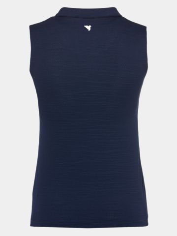 Macade Golf Junior Paige Steel Blue Sleveless Shirt Ohne Arm Polo navy