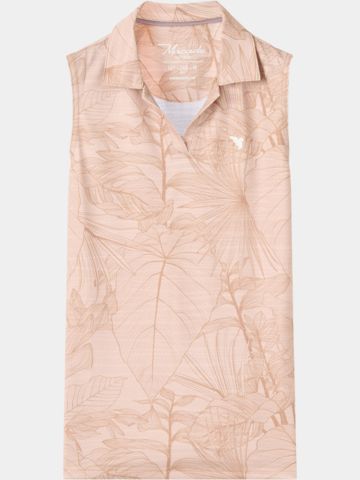 Macade Golf Junior Paige Palm Sleveless Shirt Ohne Arm Polo blau