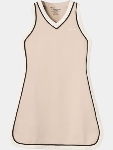Macade Golf Ava Tan TX Flow Dress Ohne Arm Kleid beige
