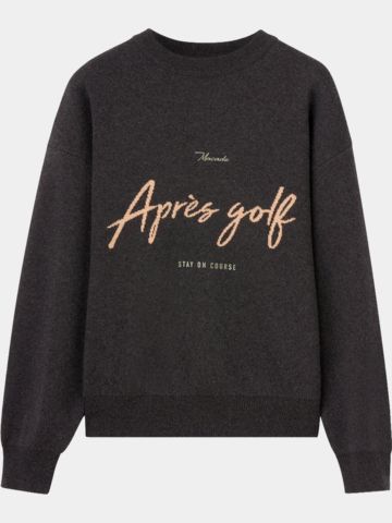 Macade Golf Ash Grey Oversized Knit Sweater Pullover Strick hellgrau