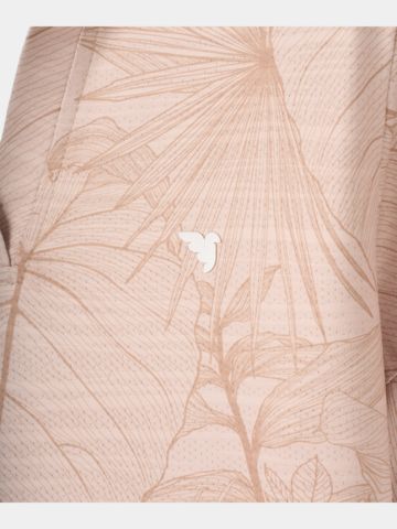 Macade Golf  Paige Palm Shirt Half Sleeve Polo beige