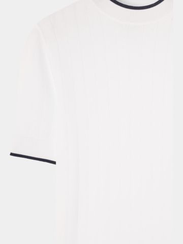 Macade Golf Gigi White Wave Top Halbarm T-Shirt weiß