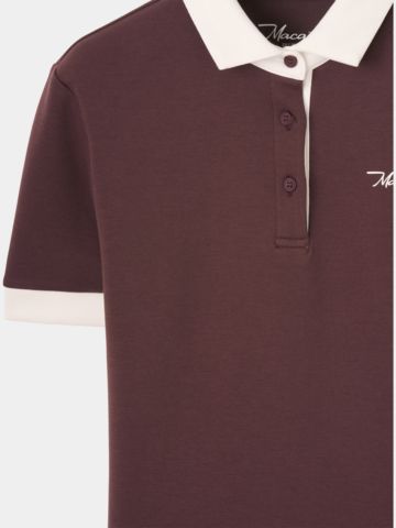Macade Golf  Aura Mauve TX Relaxed Shirt Half Sleeve Polo purple